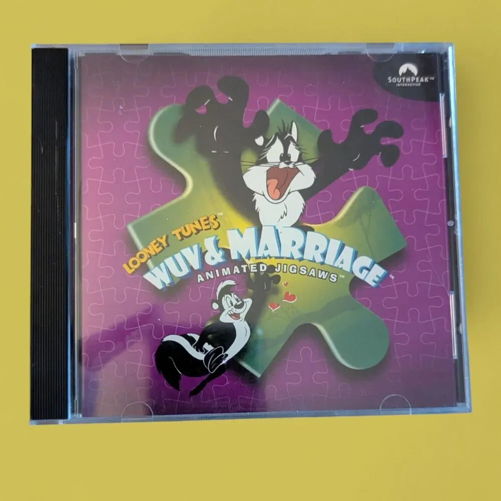 Looney Tunes Wuv & Marriage Animated Jigsaws PC 1998 SouthPeak Interactive CD